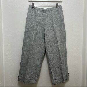 Goddess Gear Cropped Wide Leg Organic Linen Pants Size Small